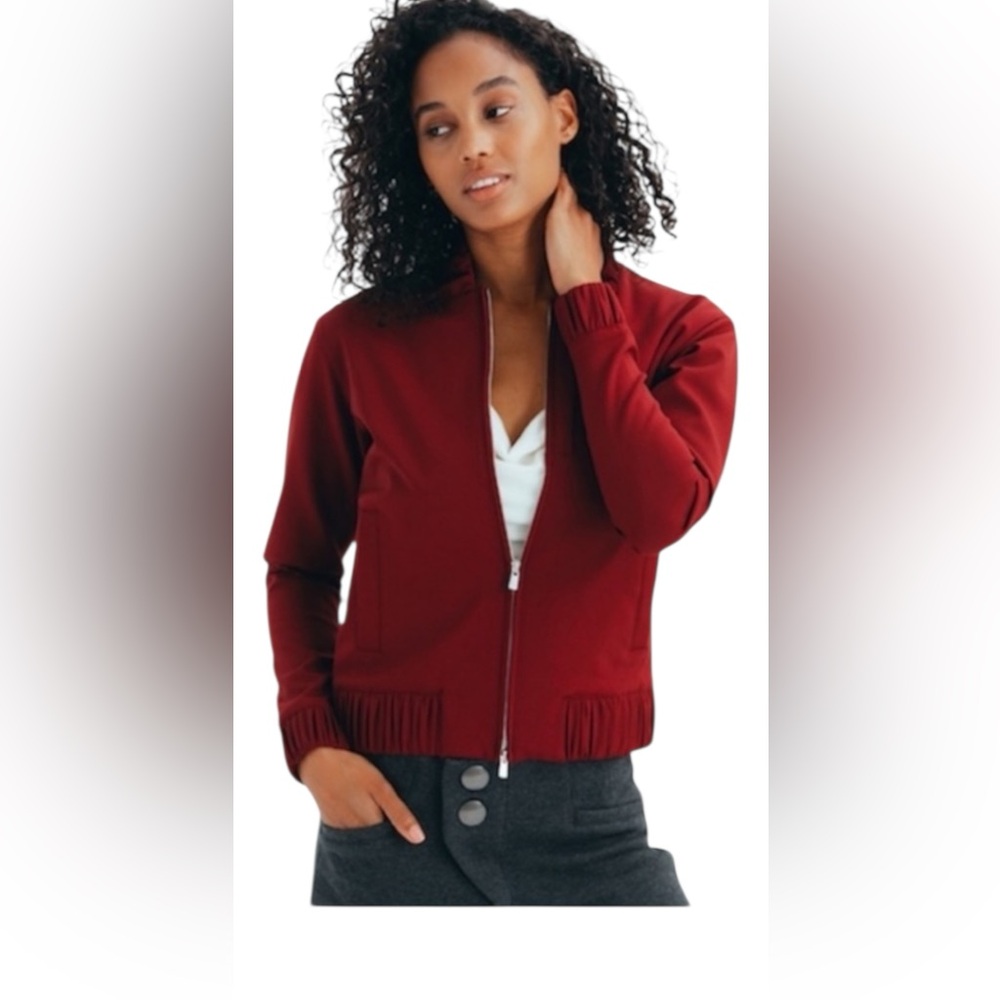 APL ATHLETIC PROPULSION Labs The Perfect Wool Bomber XSMALL NWT